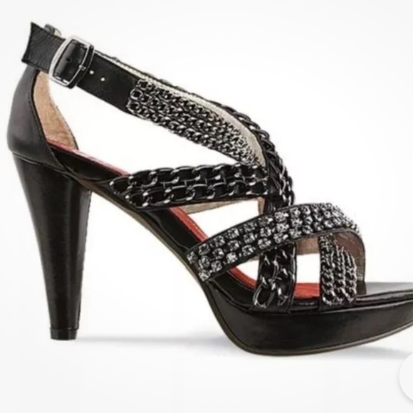 Jeffrey Campbell “Burbs Chain” 8.5 great condition worn twice heels (39 Euro sz) - Picture 13 of 14